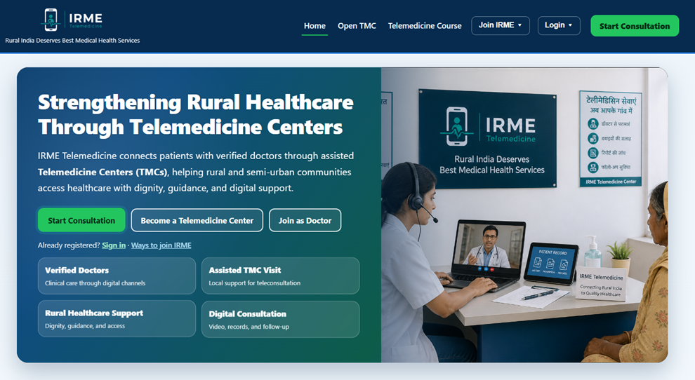 IRME Telemedicine — project screenshot